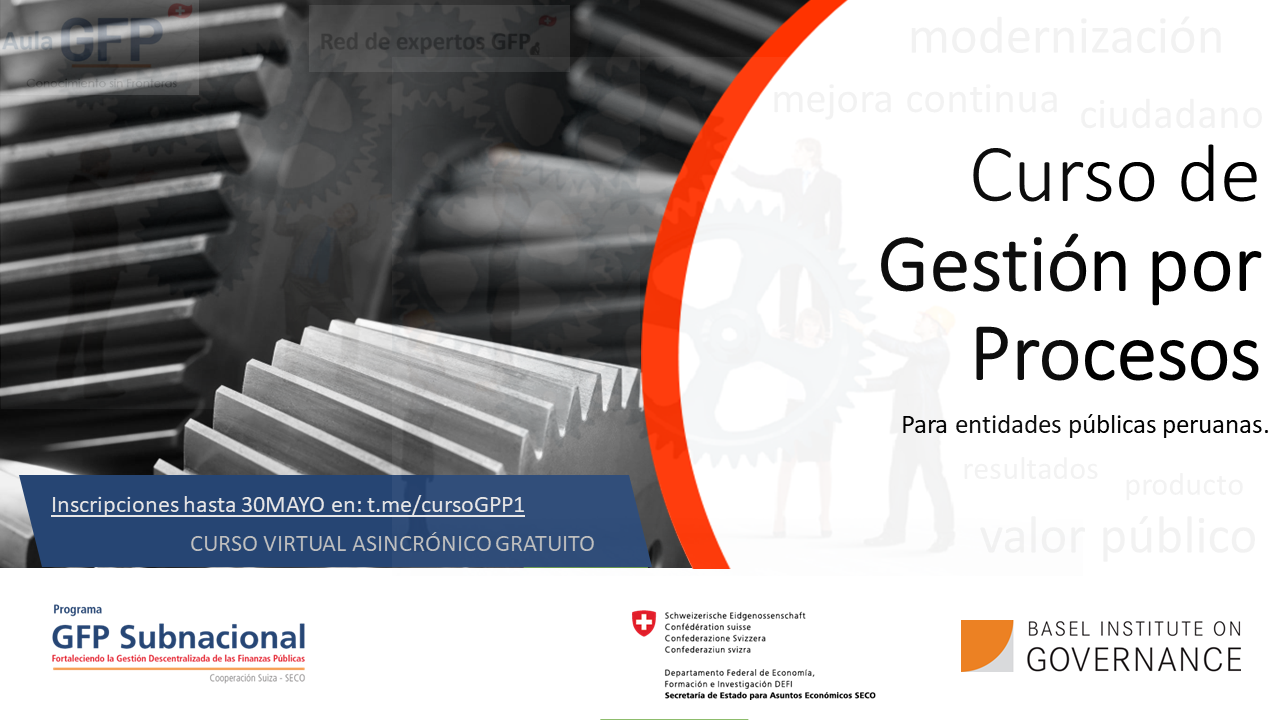 Course Image Gestión por Procesos en entidades públicas peruanas - GPP1